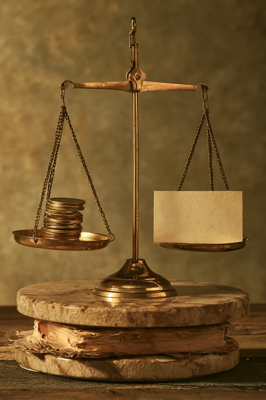 Balance scale comparing consolidated loan cost against multiple card balances