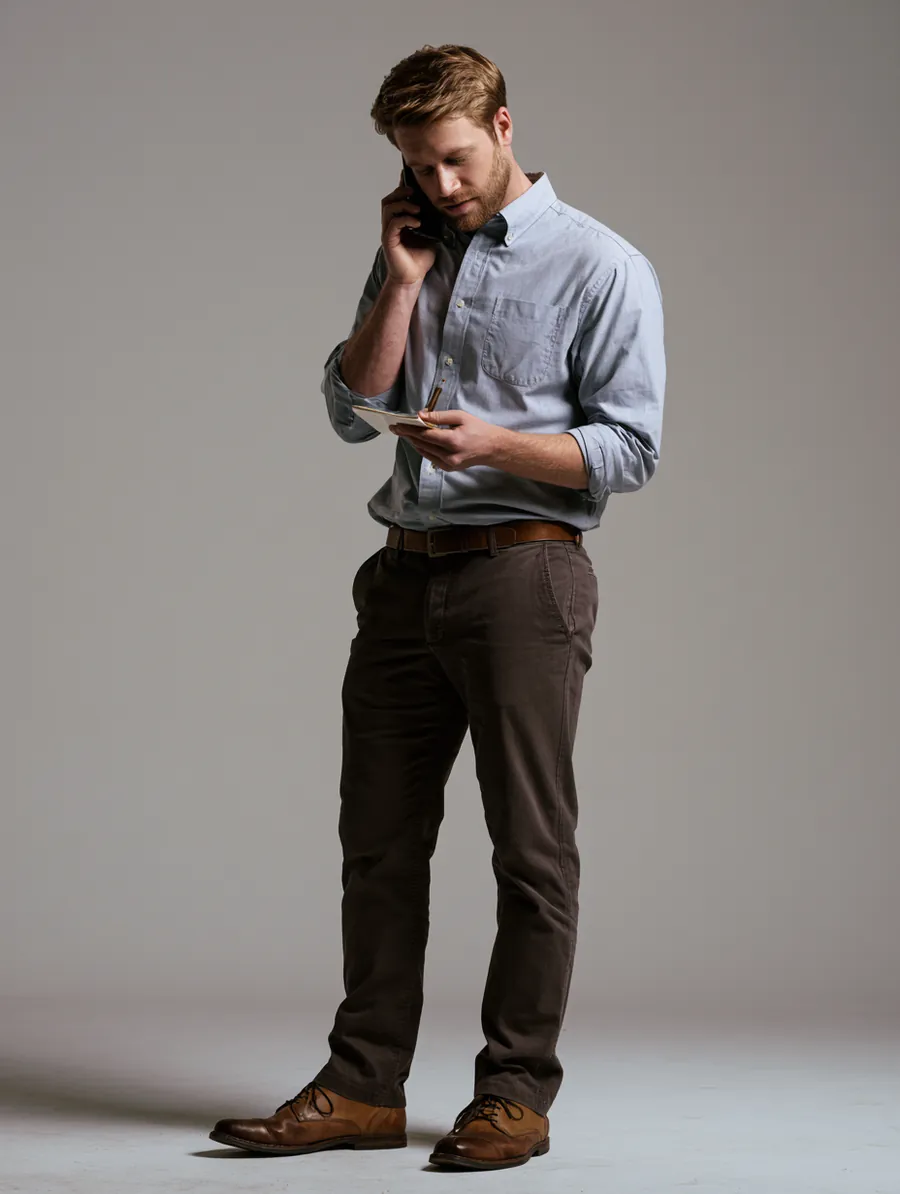 American man taking notes during a lender phone call about his personal loan offer